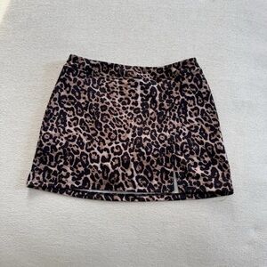 Miss Selfridge Leopard Print Mini Skort – ASOS Animal Print Skirt  Size 4 NWOT